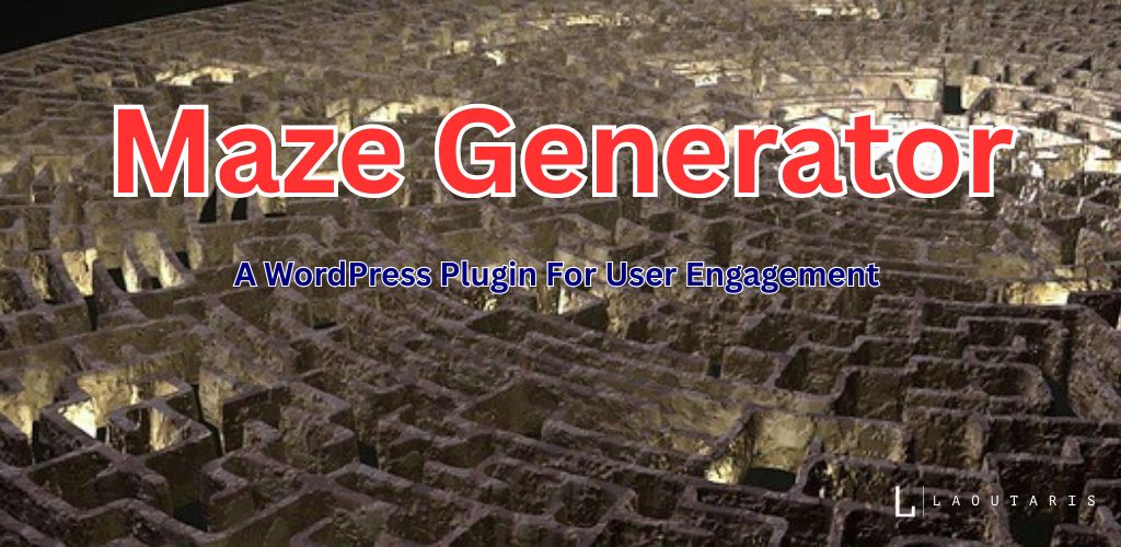 Maze Generator plugin hero image showing a stylized maze.